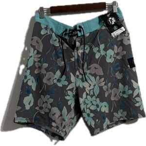 OP Men's Floral Blue and Gray Board‎ Shorts